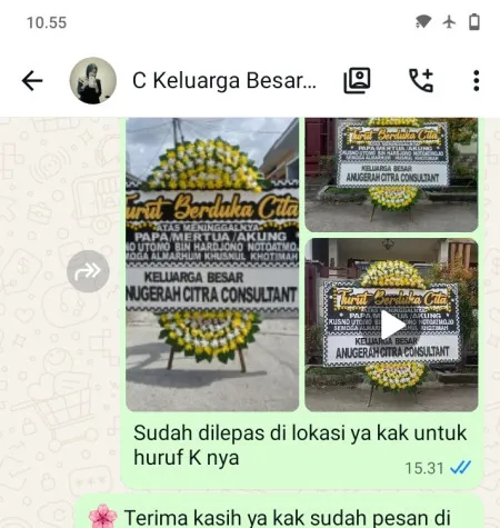 Pengiriman Papan Bunga Duka Sudimara Selatan