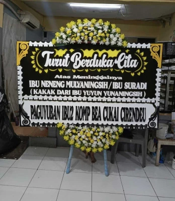 Papan Bunga di Sudimara Selatan